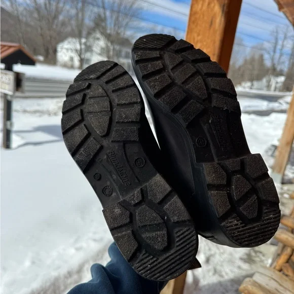 Blundstone Men's Dark Brown Boots with Green Elastic - Picture 6 of 6